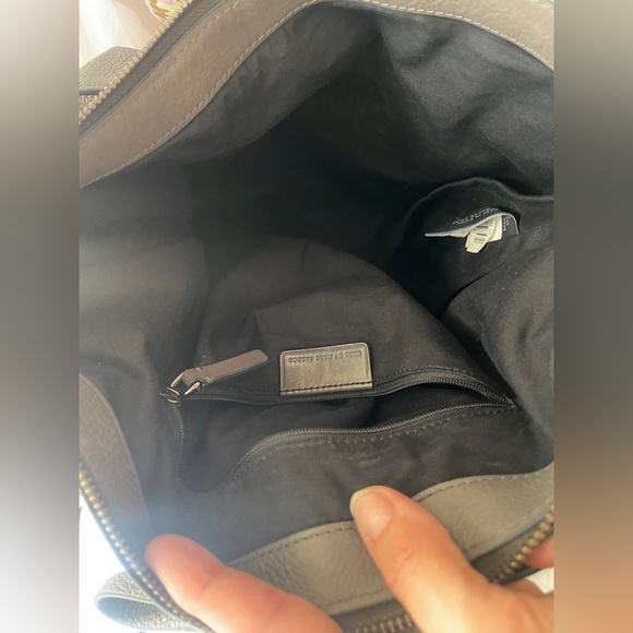 Marc by Marc Jacobs Serpentine Dark Gray Goat Leather Hobo Shoulder Bag - Picture 12 of 16